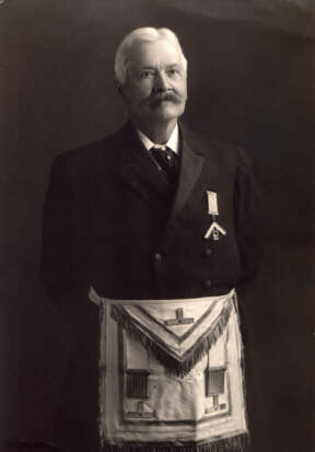 William Currie Dobie in Masonic regalia