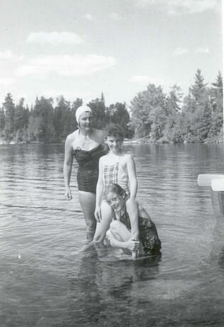 Group photo taken at Nym Lake, 1956