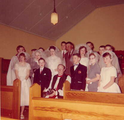 Anglican Church confirmation class, Atikokan Ontario, 1960's