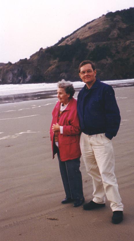 Margaret and Charles Dobie, Oregon Coast, 1996.